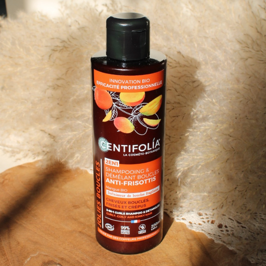 Shampoing & demelant anti frisottis pour les cheveux bouclés de la marque Centifolia