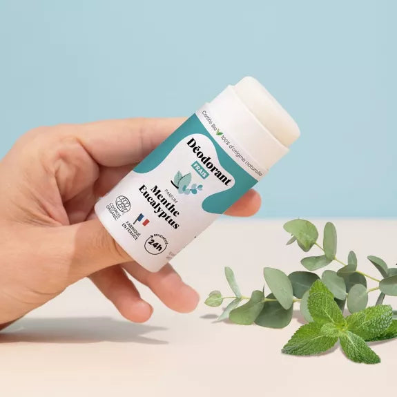 Déodorant solide menthe eucalyptus de la marque Pimpant