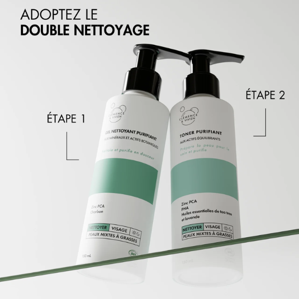 Un gel nettoyant qui nettoie et purifie en douceur.