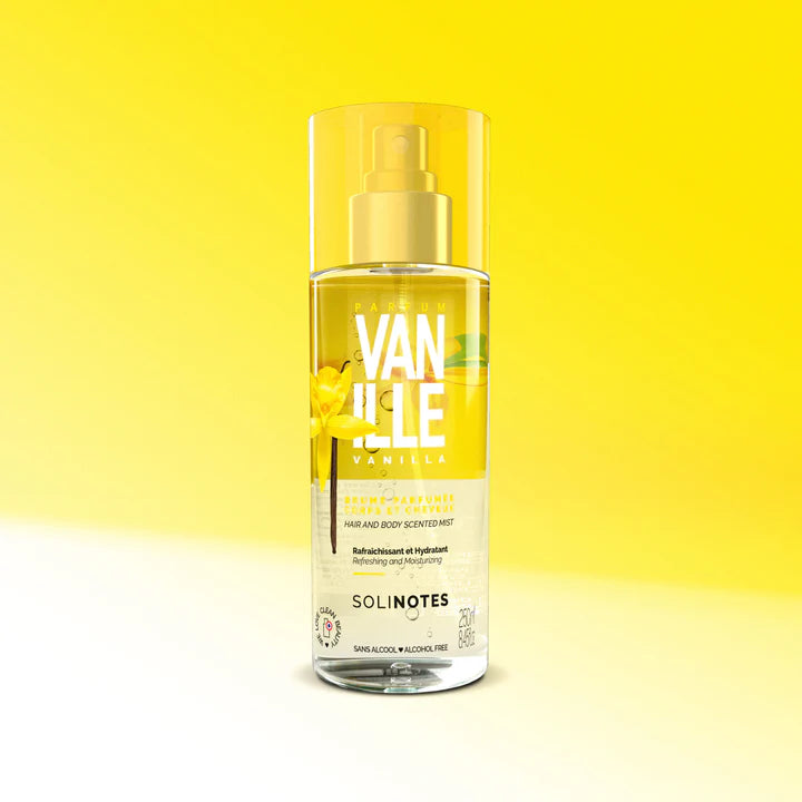 Brume parfumée à la Vanille de la marque Solinotes fabriqués en France