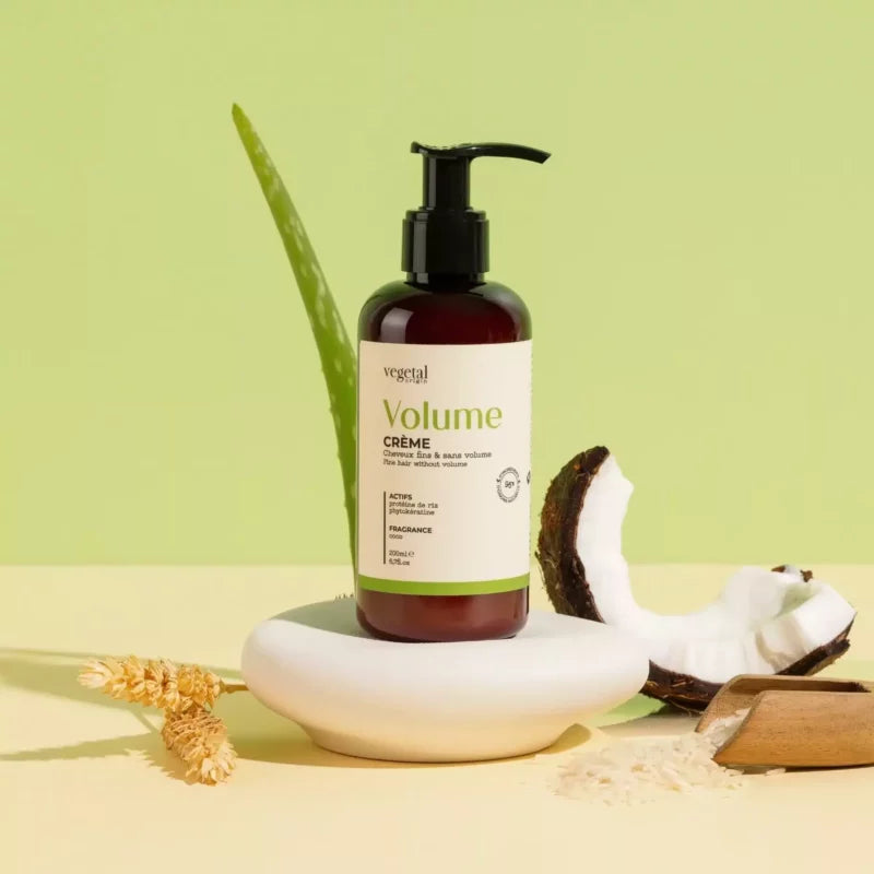 Crème Volume pour les cheveux fins & sans volume de la marque Vegetal Origin
