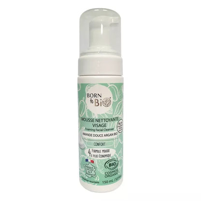 Mousse nettoyante visage de la marque Born To Bio