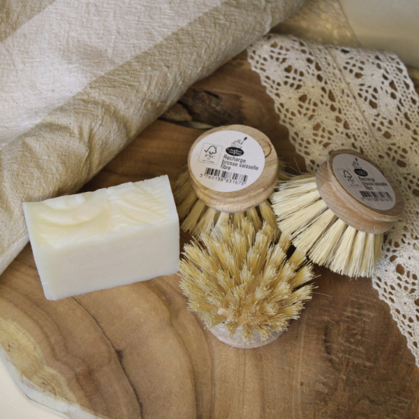 Recharge brosse vaisselle en bois