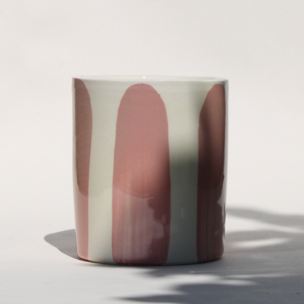 Bougie céramique émaillée parfum Figue & Fleurs d'abricotier fabriqué à la main en France