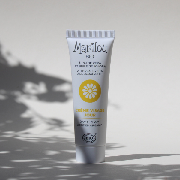 Crème Visage Jour à l'Aloé Vera et Huile de Jojoba de la marque Marilou Bio