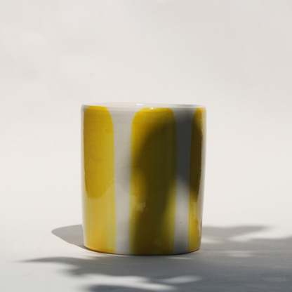 Bougie céramique émaillée parfum Monoï fabriqué à la main en France