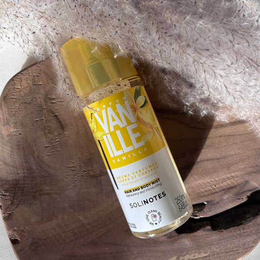 Brume parfumée à la Vanille de la marque Solinotes fabriqués en France