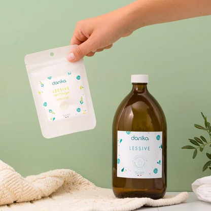 Lessive naturelle de la marque Danika fabriqué en France 