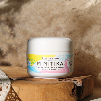 Crème solaire visage spf50 de la marque Mimitika