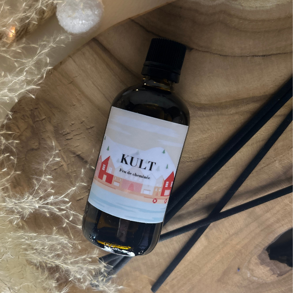 Diffuseur édition limité de Noël - senteur feu de cheminée de la marque Kult Collection
