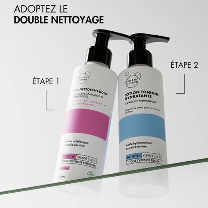 Une lotion tonique hydratante pour une peau douce et lisse. 