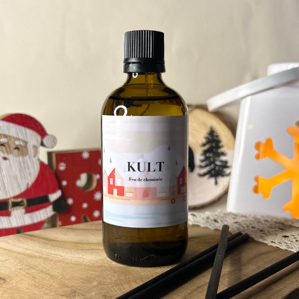 Diffuseur édition limité de Noël - senteur feu de cheminée de la marque Kult Collection