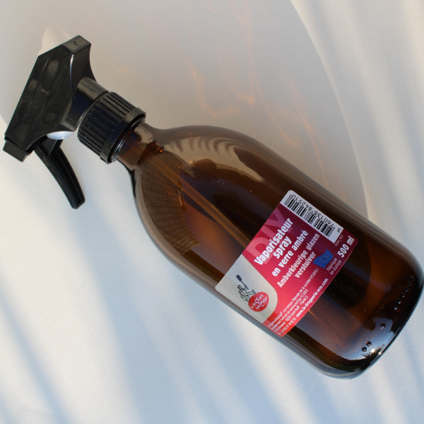 Vaporisateur spray en verre ambré