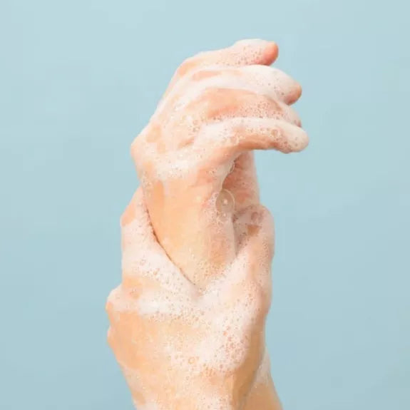 Gel lavant mains fleur de coton poudre à diluer de la marque Pimpant