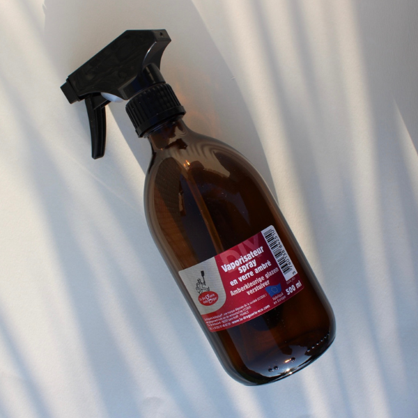 Vaporisateur spray en verre ambré