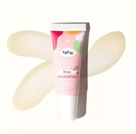 Un baume à lèvres Trew hydratant, repulpant et anti-âge à la Rose pour garder des lèvres fraîches au naturel. 100% naturel, Vegan 