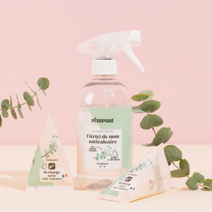 C'est parfait pour faire briller éviers, douches, robinetteries… Fini les sprays en bouteille jetable et bienvenu aux recharges durables ! Les mini berlingots Pimpant sont des concentrés d'actifs naturels permettant de créer un spray ménager avec juste de l'eau du robinet.