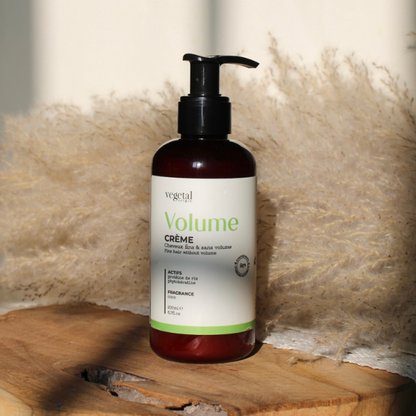 Crème Volume pour les cheveux fins & sans volume de la marque Vegetal Origin