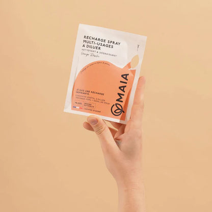 Recharge spray multi-usages à diluer - Orange Basilic de la marque Maia Home