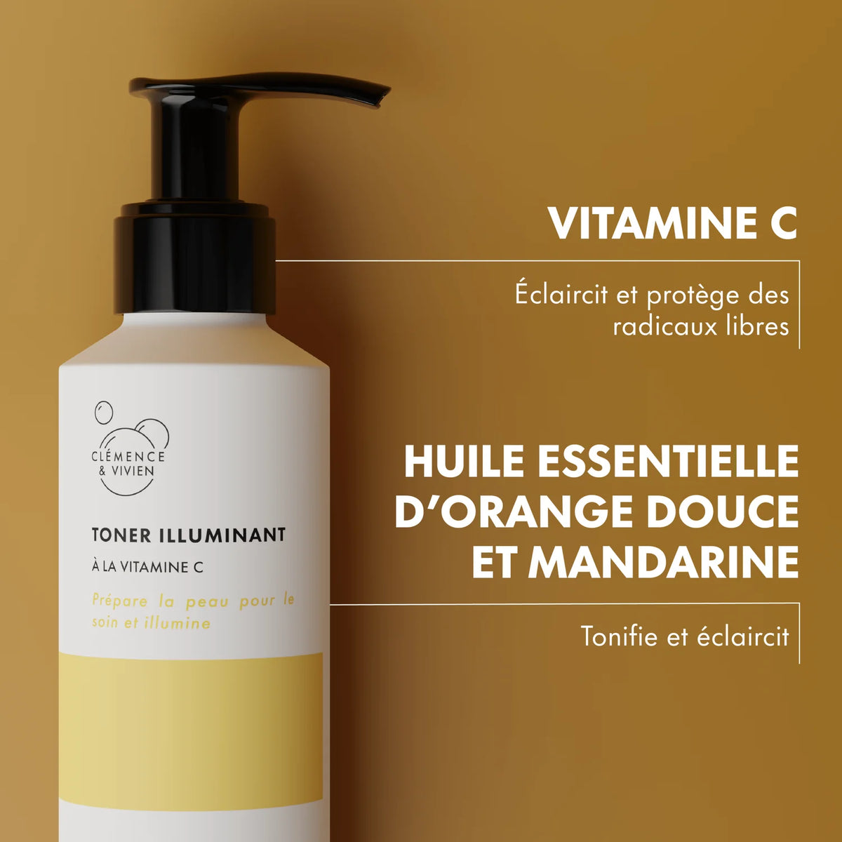 Toner illuminant de la marque Clémence & Vivien